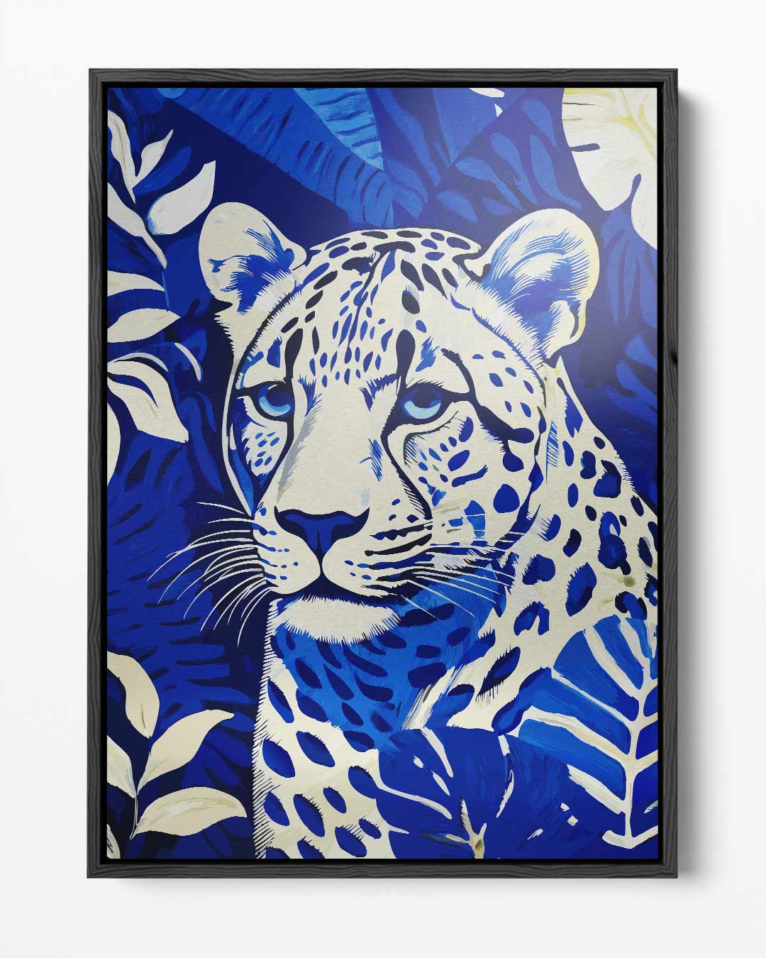 Kunstwerk „Blauer Dschungelleopard“