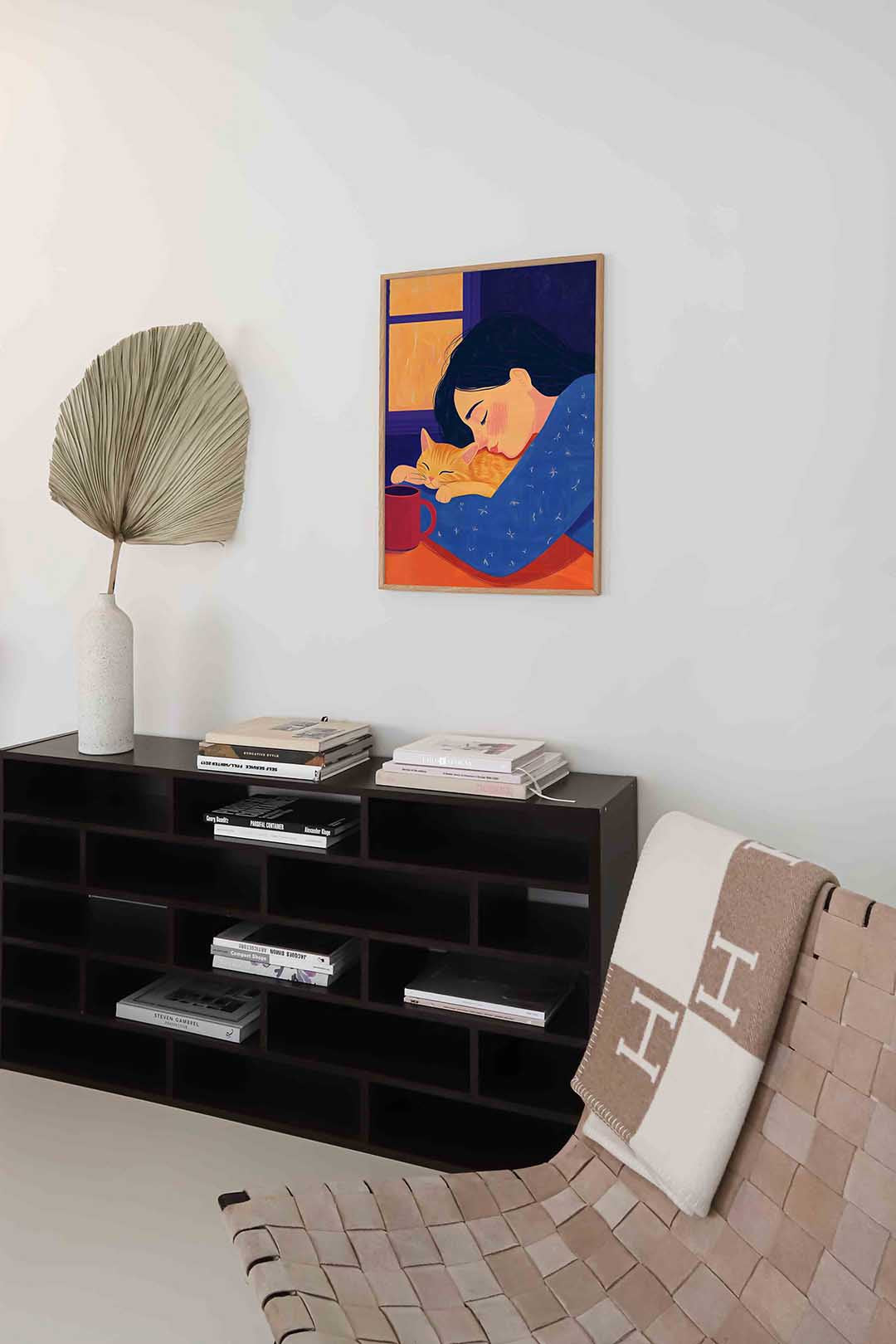 Meisje en kat Poster