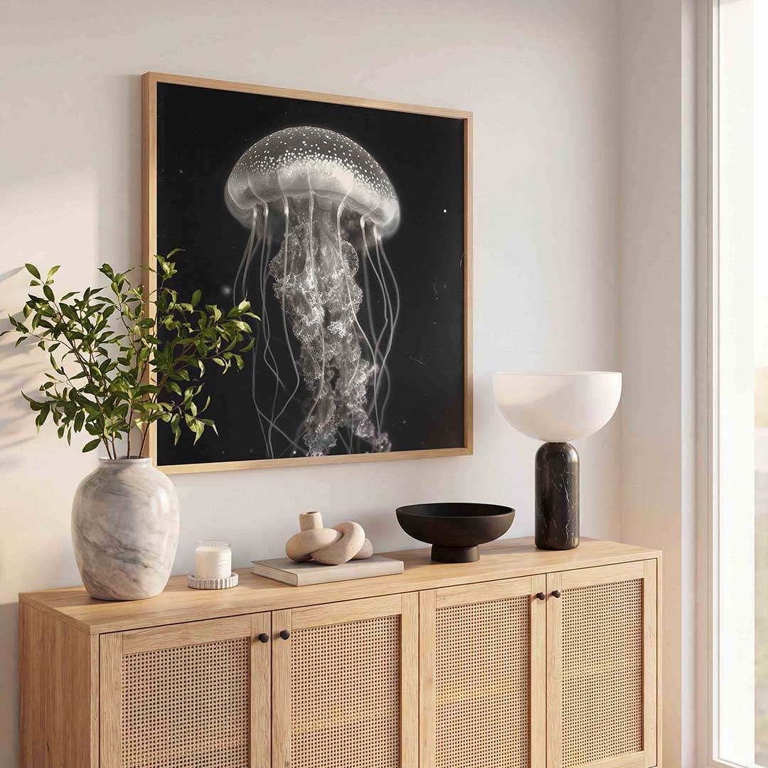 Kwal in zwart wit Poster
