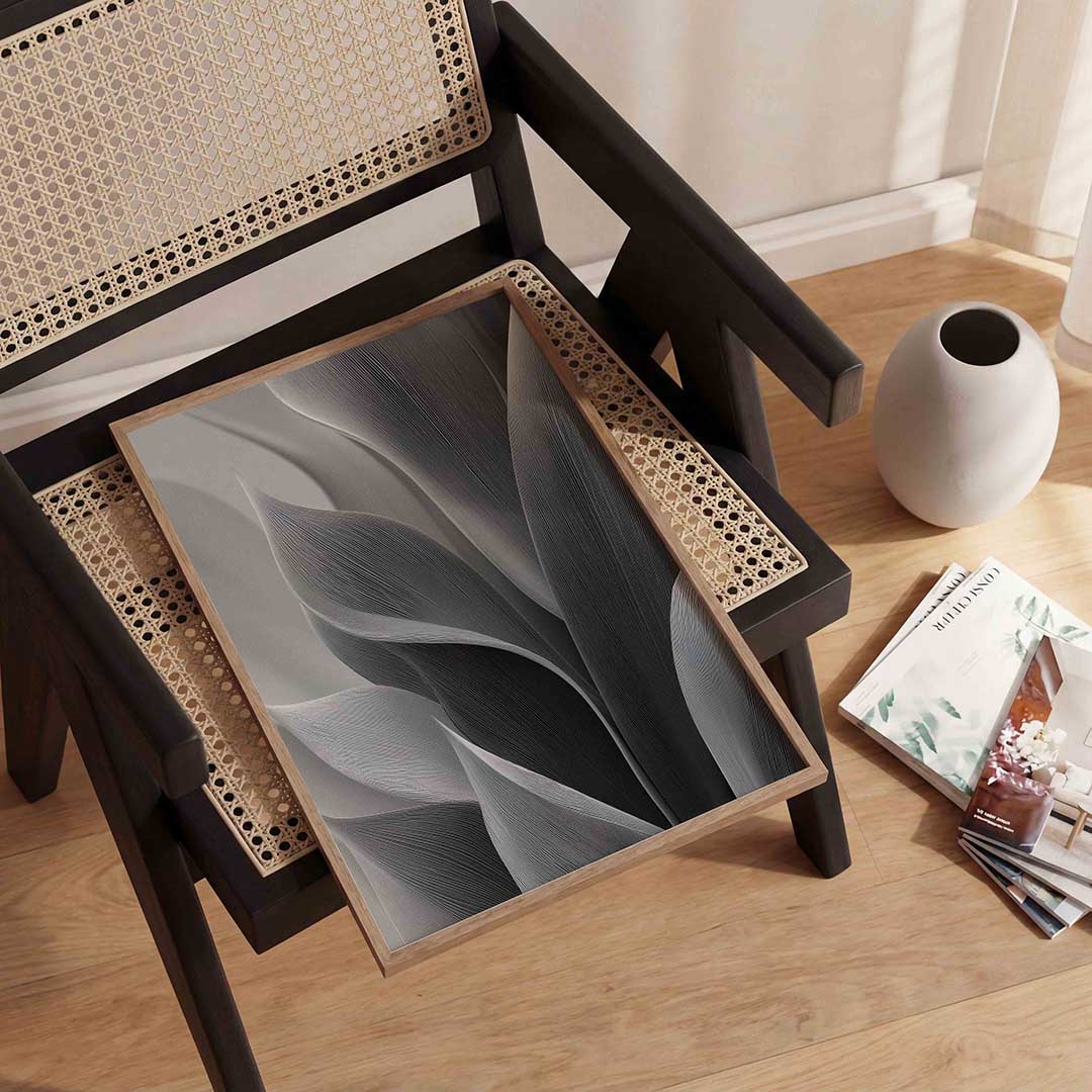 Abstracte bladvormen Poster