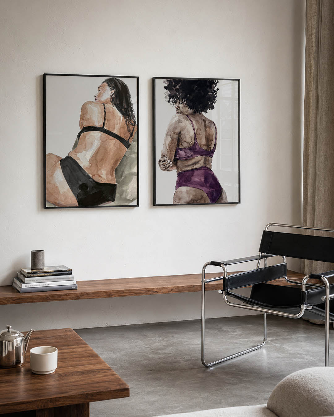 Zachte lijnenspel Posterset