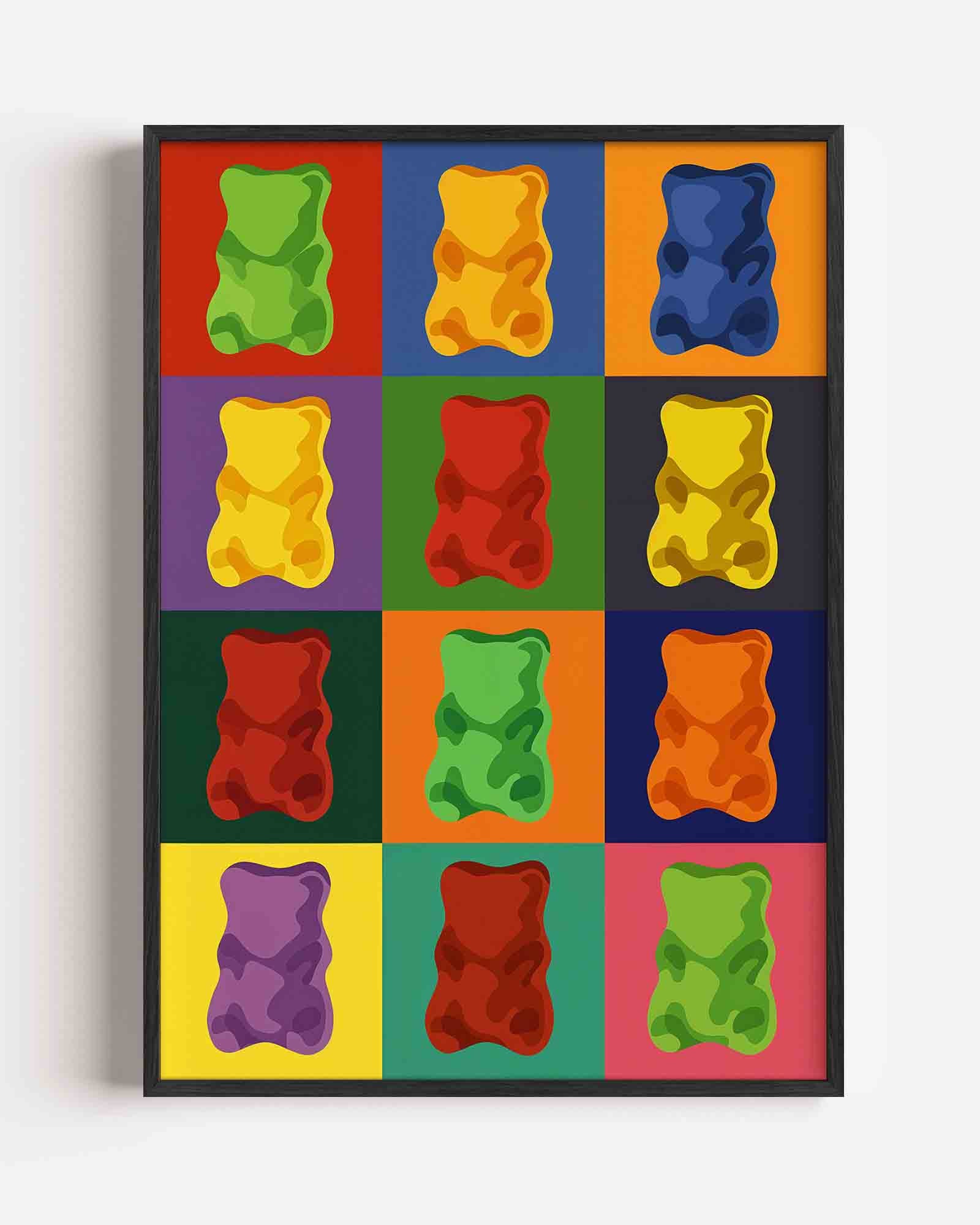 Gekleurde snoepjes Poster