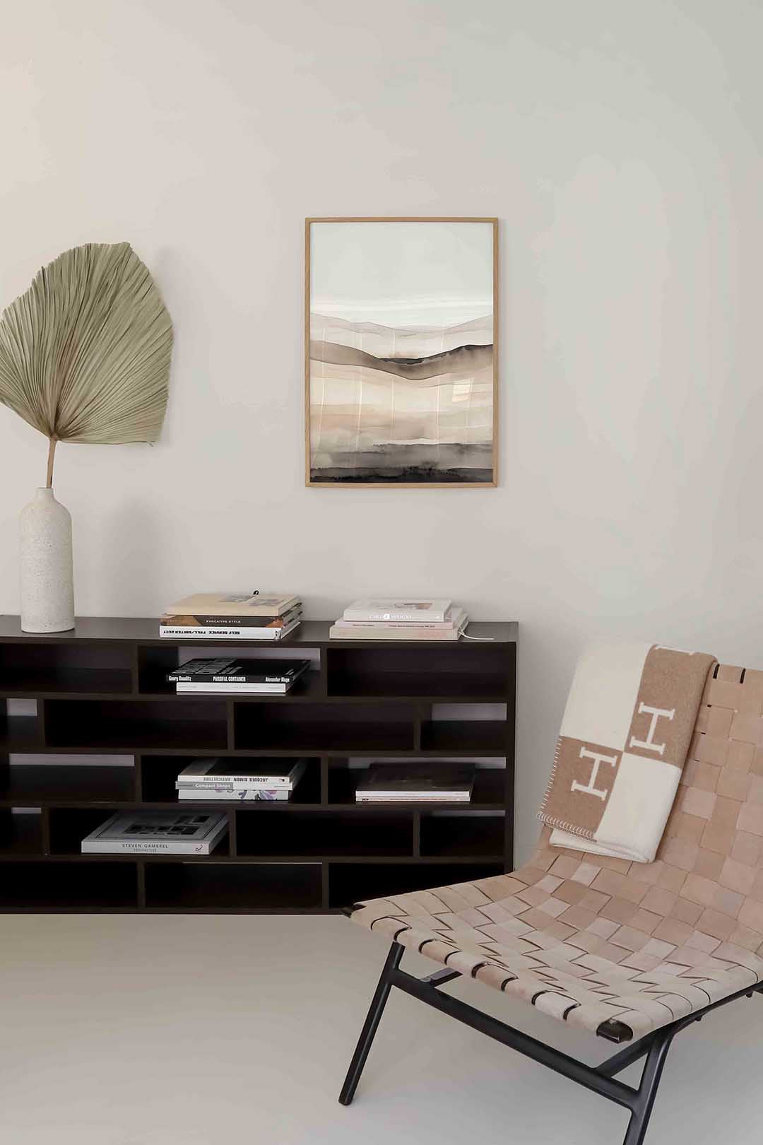Landschap in beige Poster