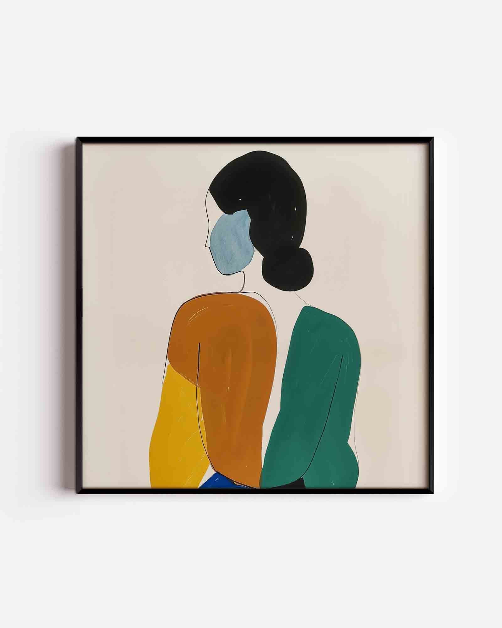 Abstracte figuur Poster