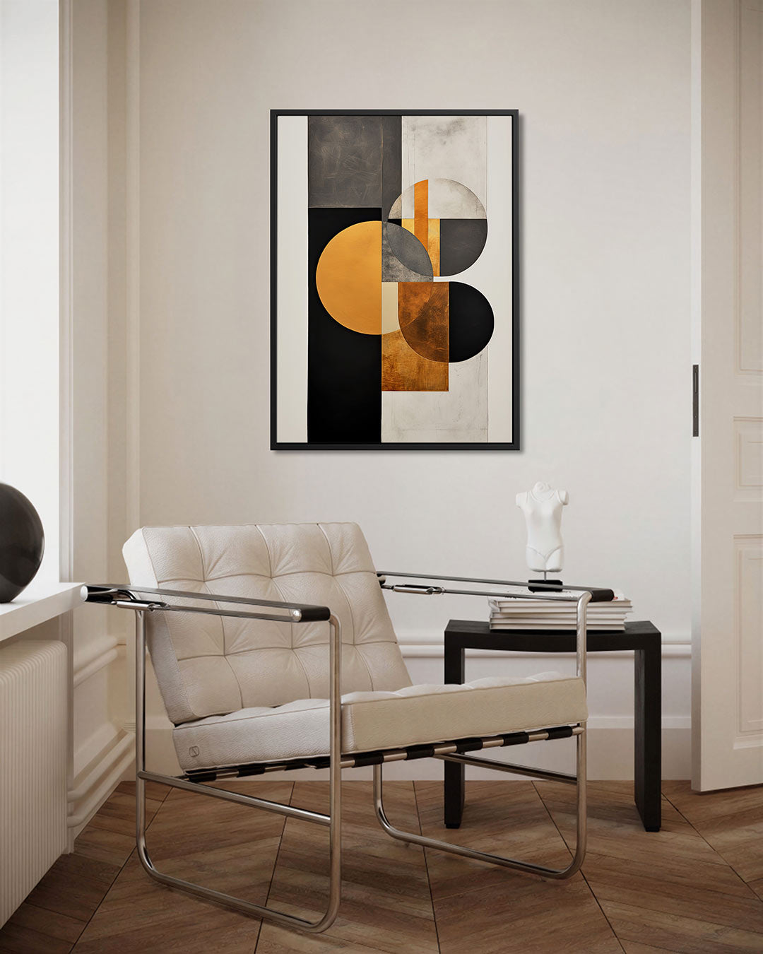 Geometrische vormen compositie Kunstwerk