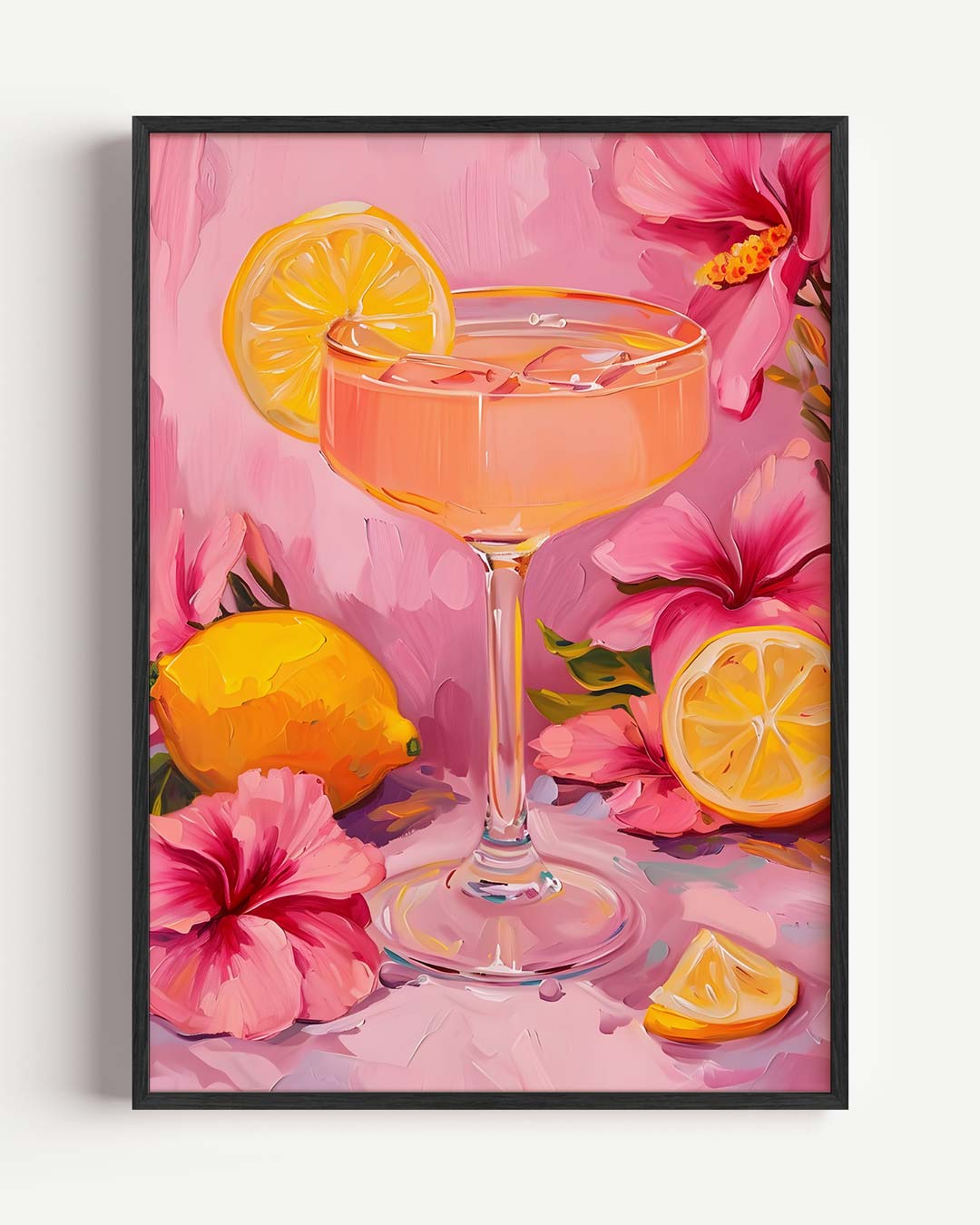 Zomerse Cocktailbeker Poster-WallArtistic