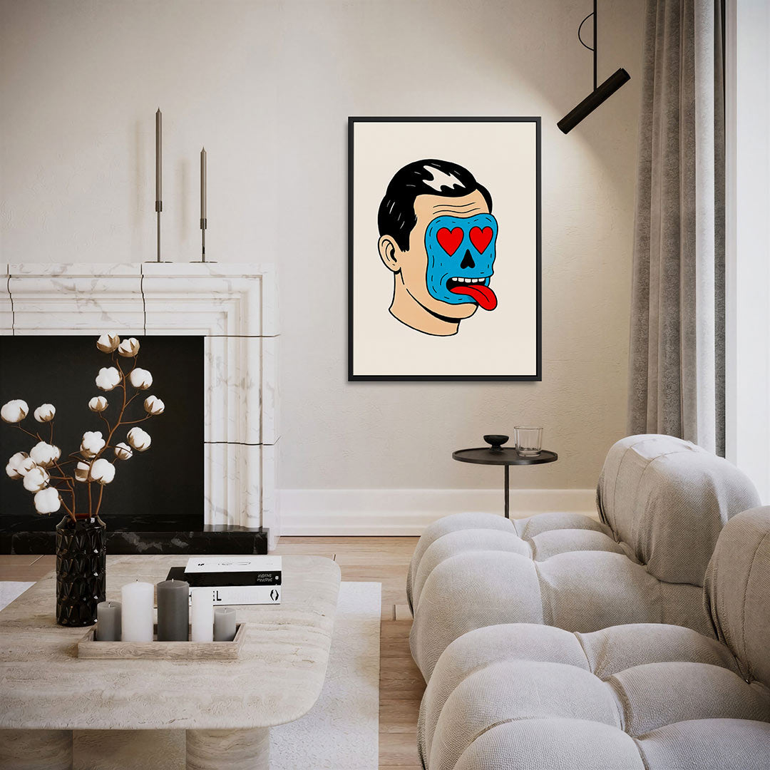 Vrolijk gezicht Kunstwerk