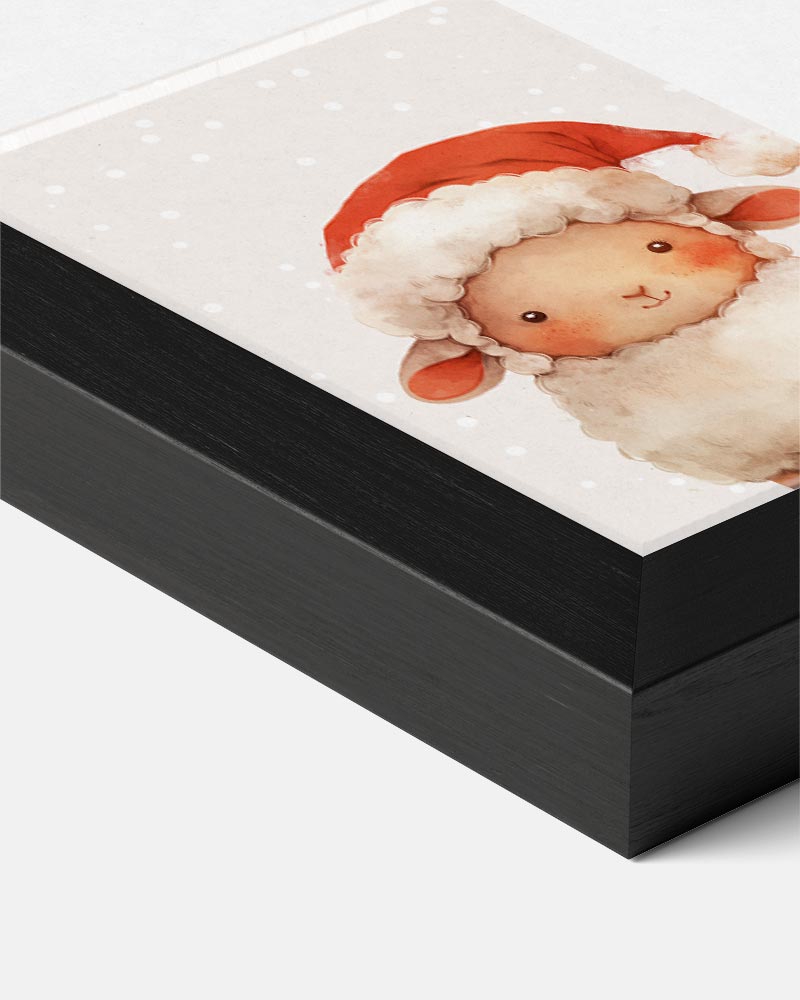 Schattige Kerst Schaap Poster-WallArtistic