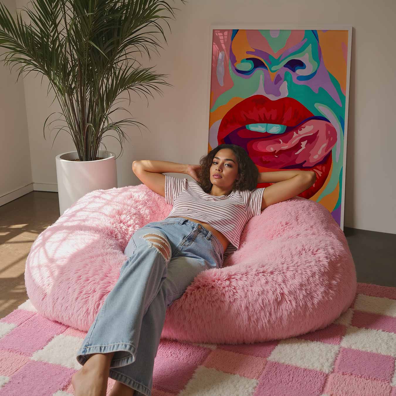 Mondkunst Pop Art Poster-WallArtistic