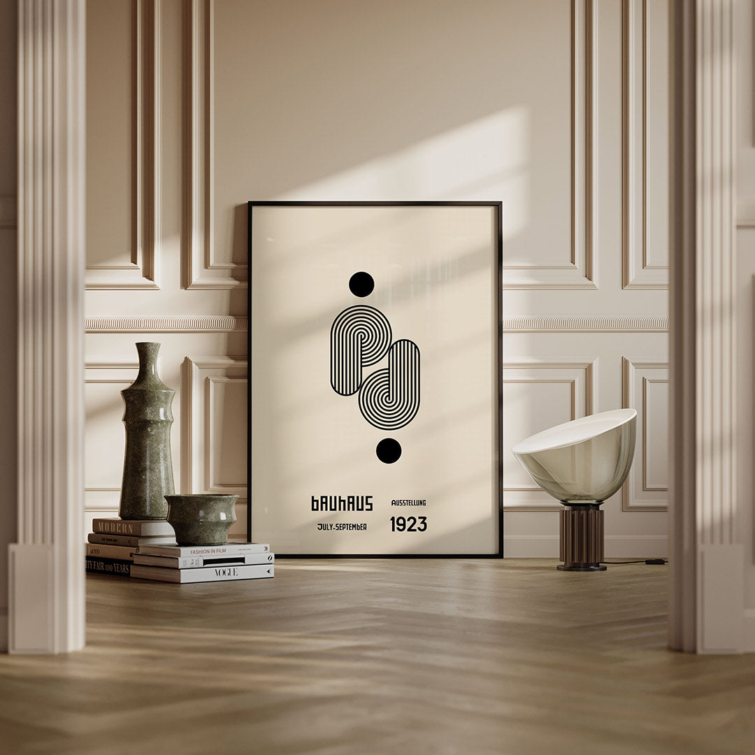 Lijnen en cirkelvormen Poster