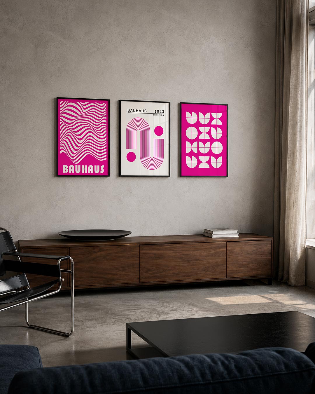 Golvend lijnenspel Posterset