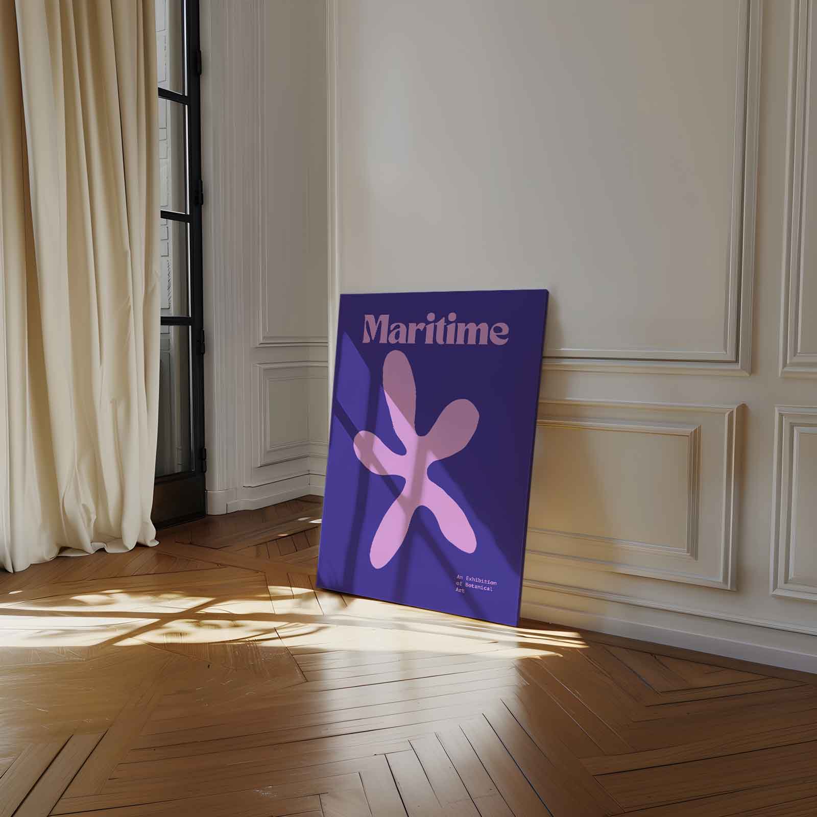 Maritieme Bloem Kunstwerk-canvas-dibond-plexiglas-wanddecoratie-WallArtistic