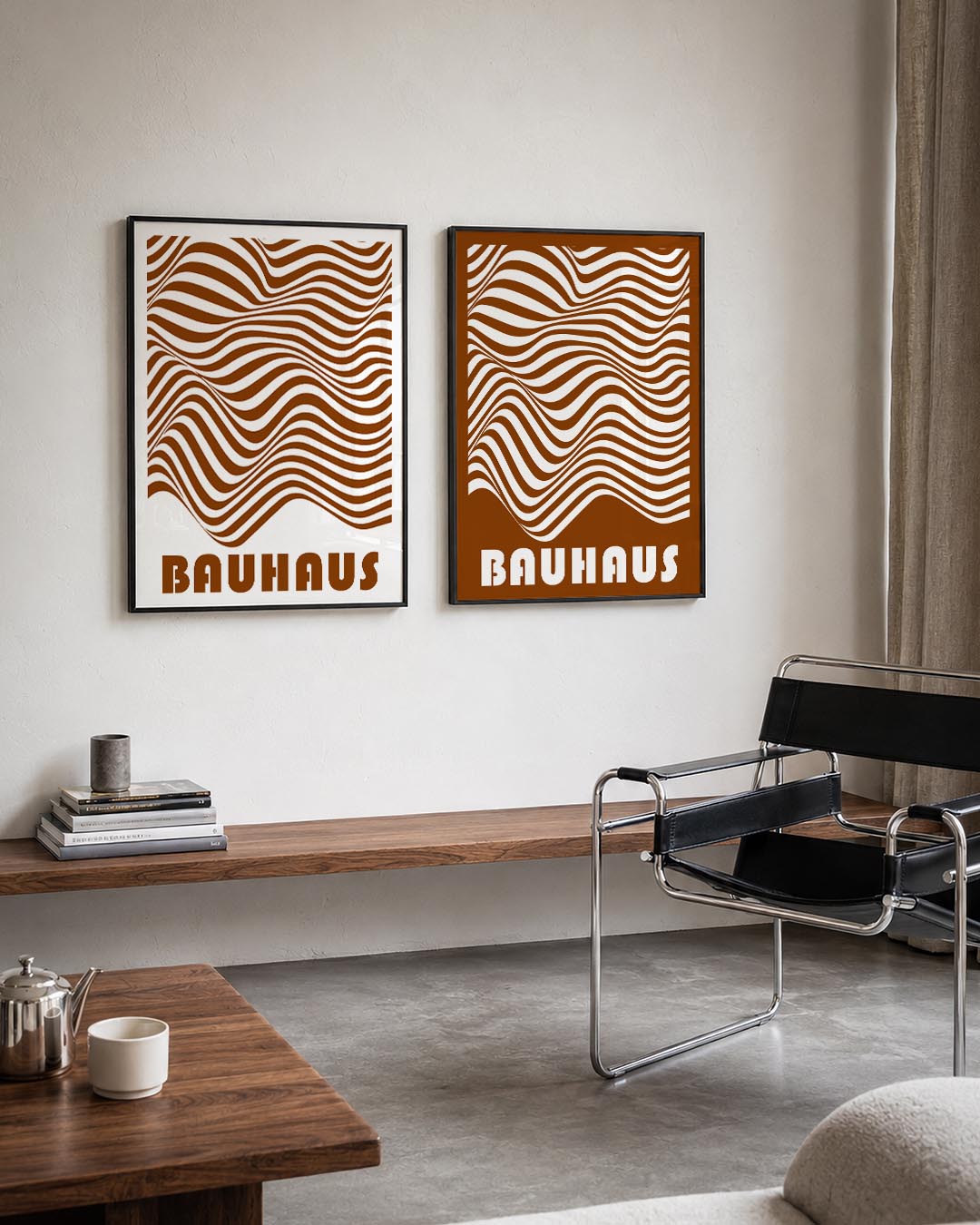 Golvend lijnenspel Posterset