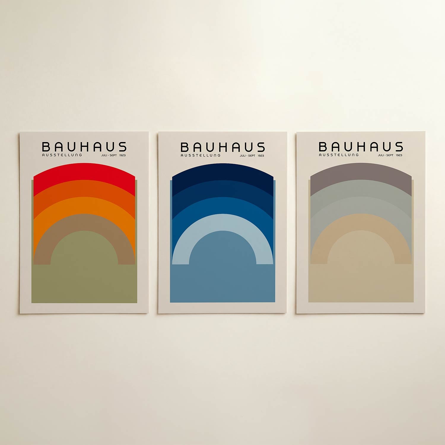 Kleurbogen en lijnen Posterset