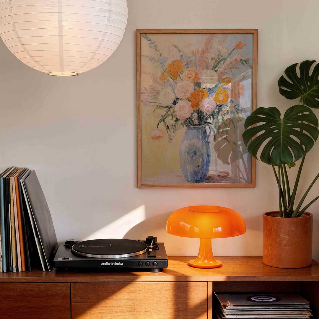 Bloemen in vaas Poster