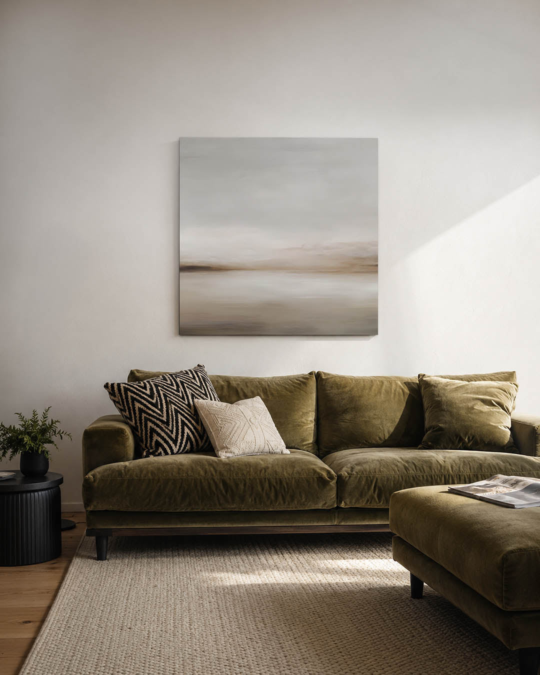 Zachte landschapstinten Kunstwerk