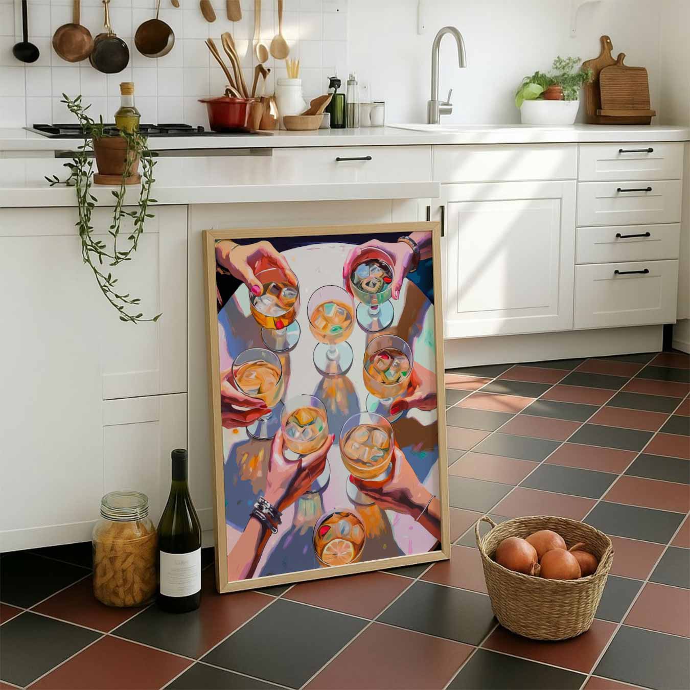 Gezellige Cheers Avond Poster-WallArtistic