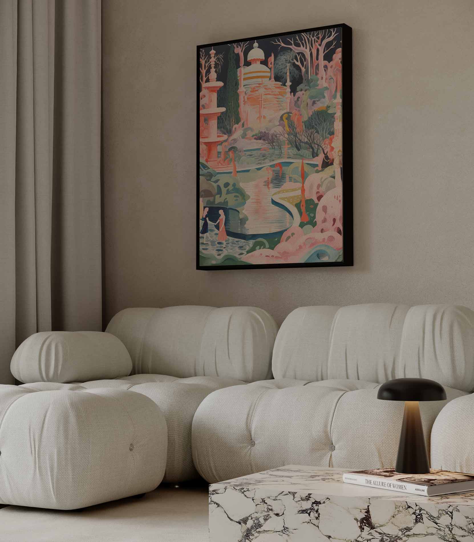 Magische Droomwereld Kunstwerk-canvas-dibond-plexiglas-wanddecoratie-WallArtistic