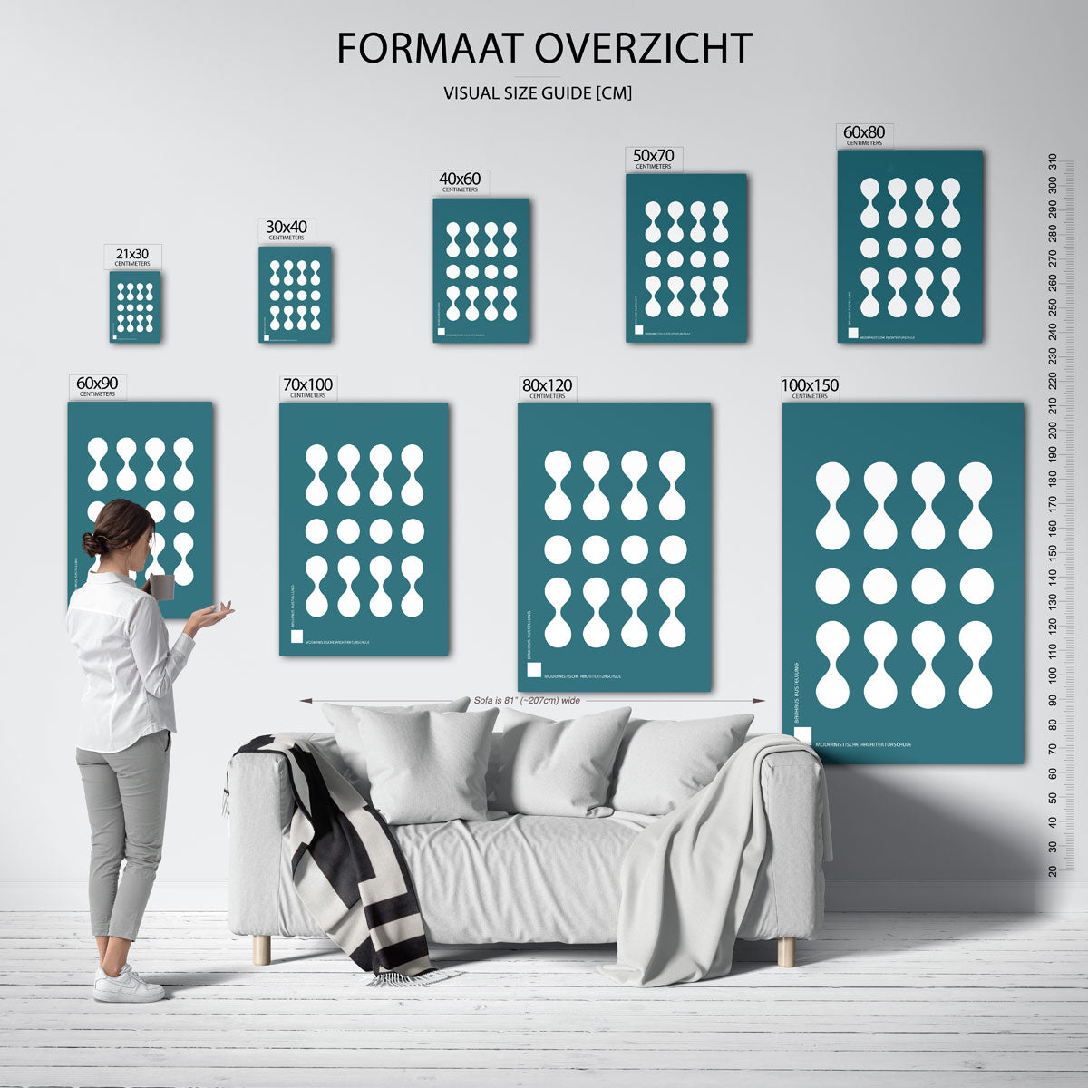 Vormritme en balans Poster
