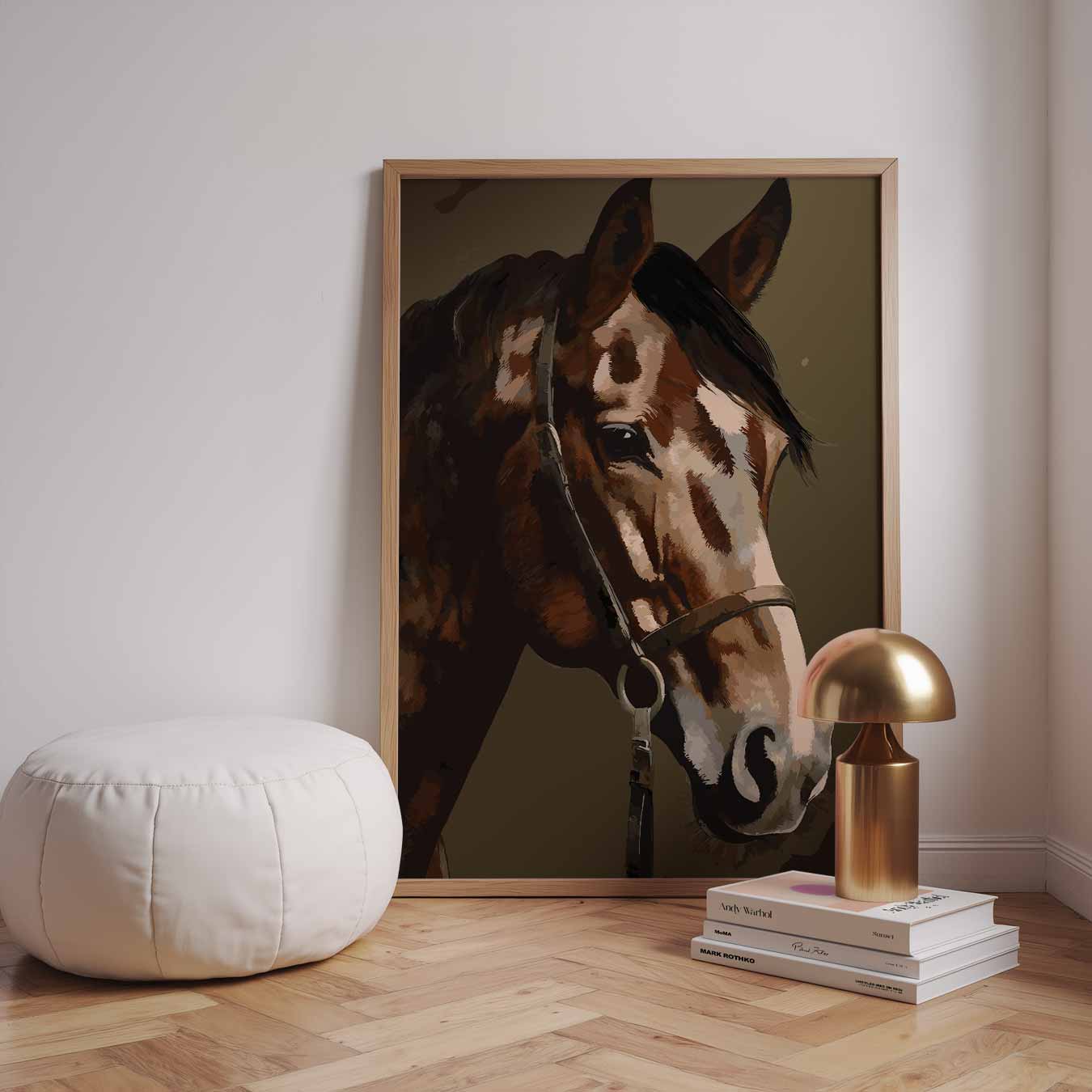 Elegante Paardenposter-WallArtistic