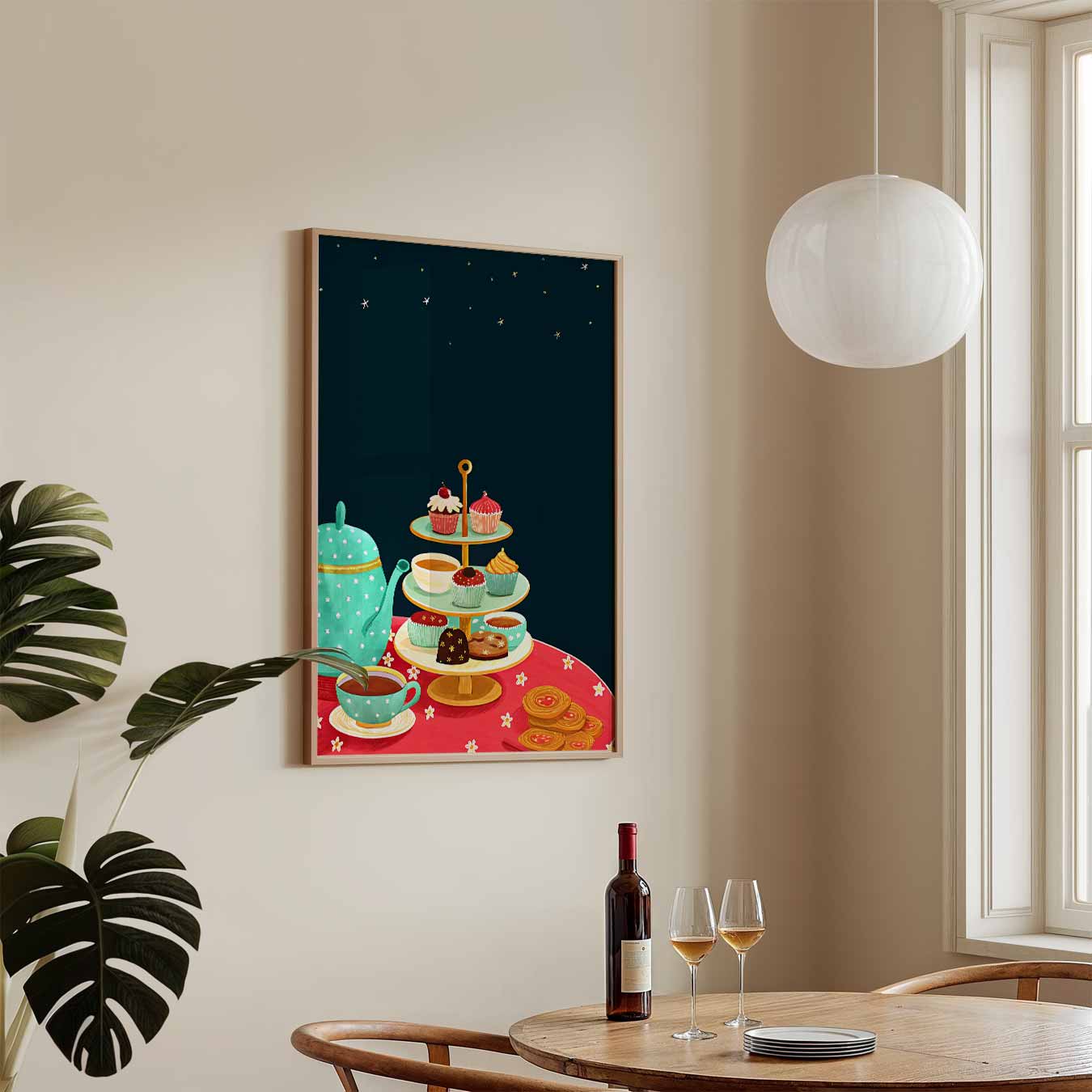 Sfeervolle High Tea Poster-WallArtistic