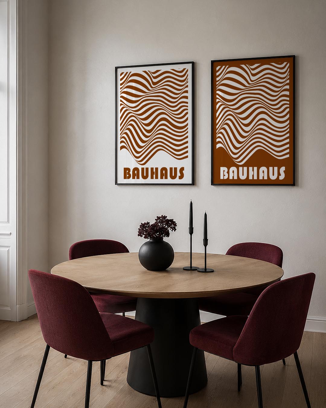 Golvend lijnenspel Postersets