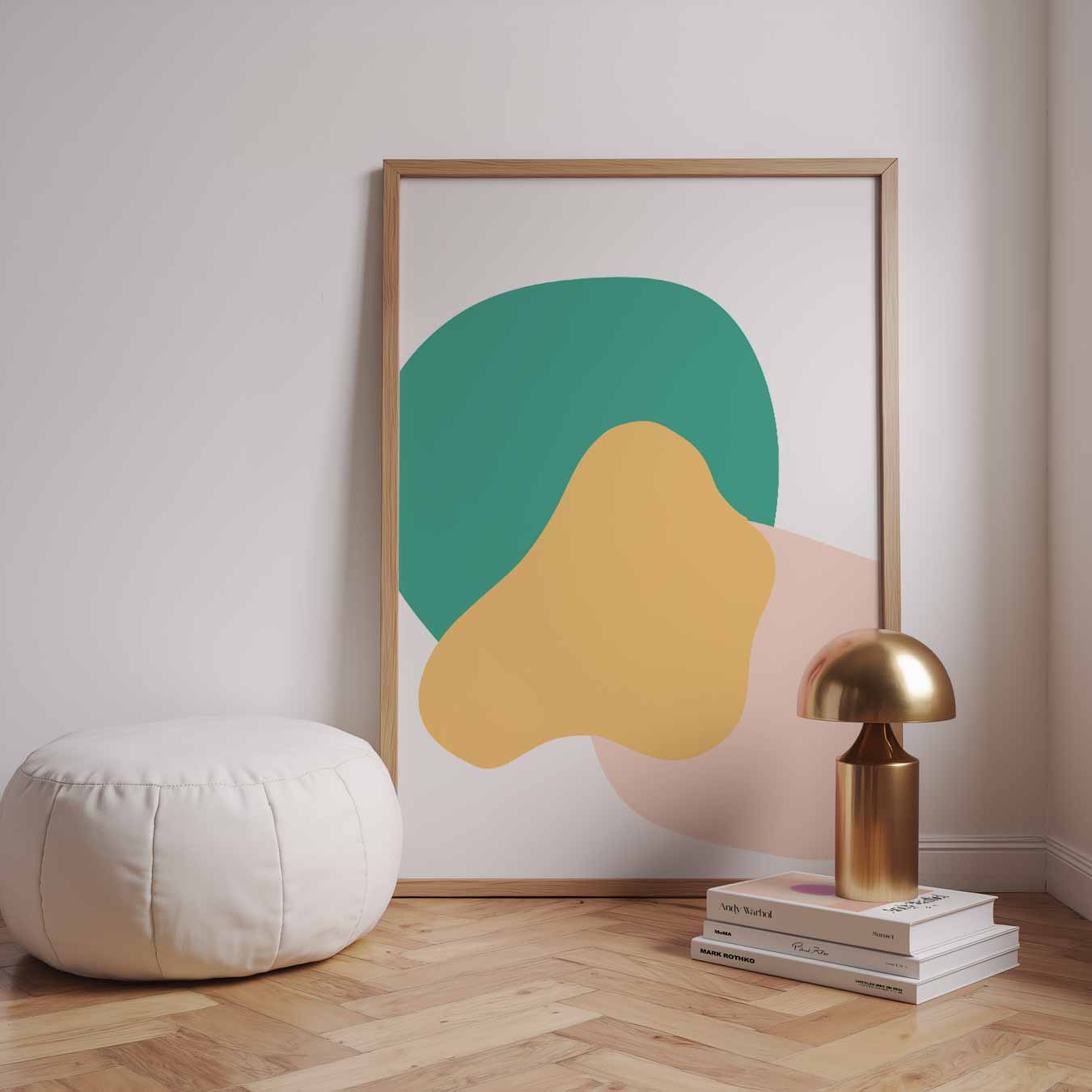 Vrolijke Abstracte Kunstposter-WallArtistic