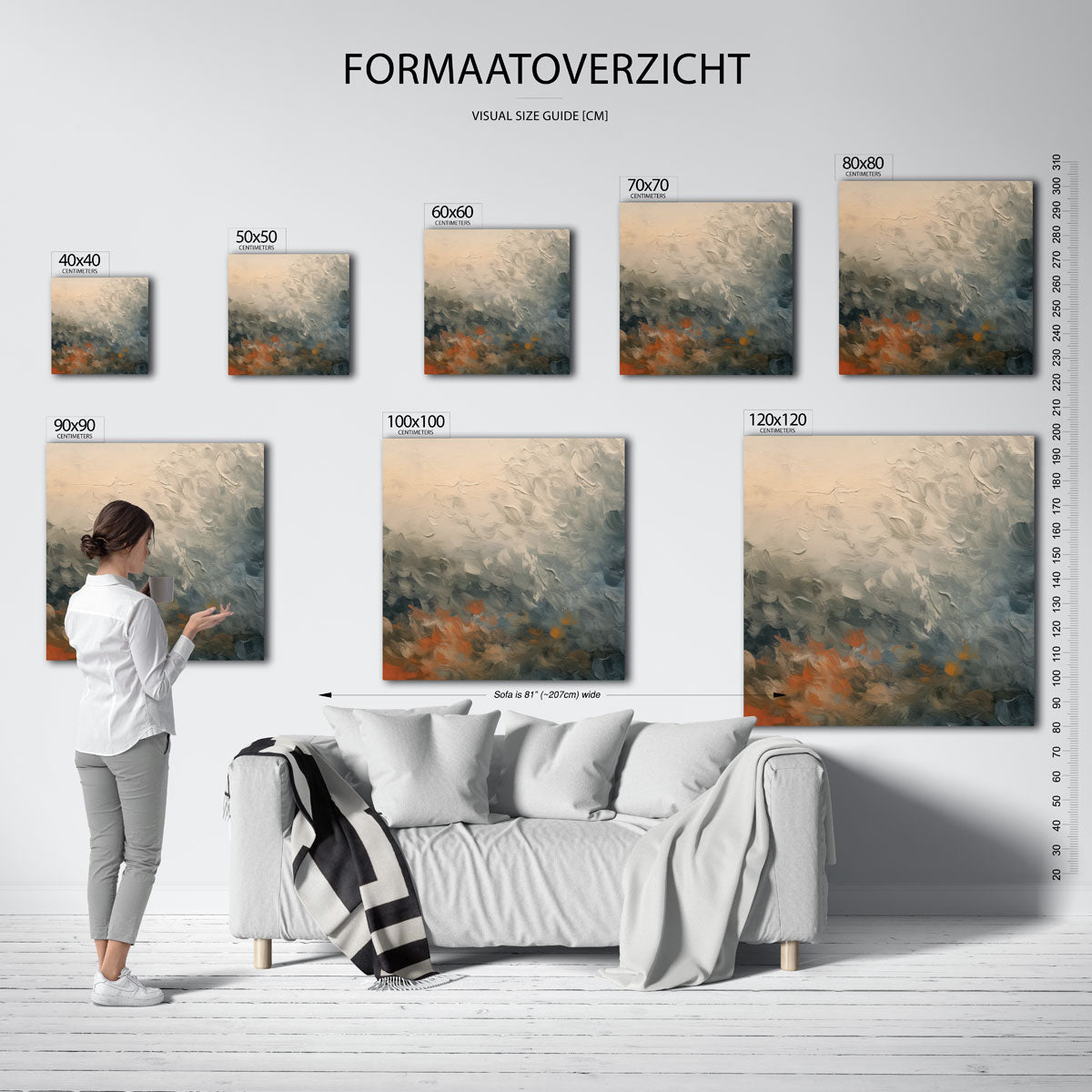 Abstracte kleurencompositie Poster