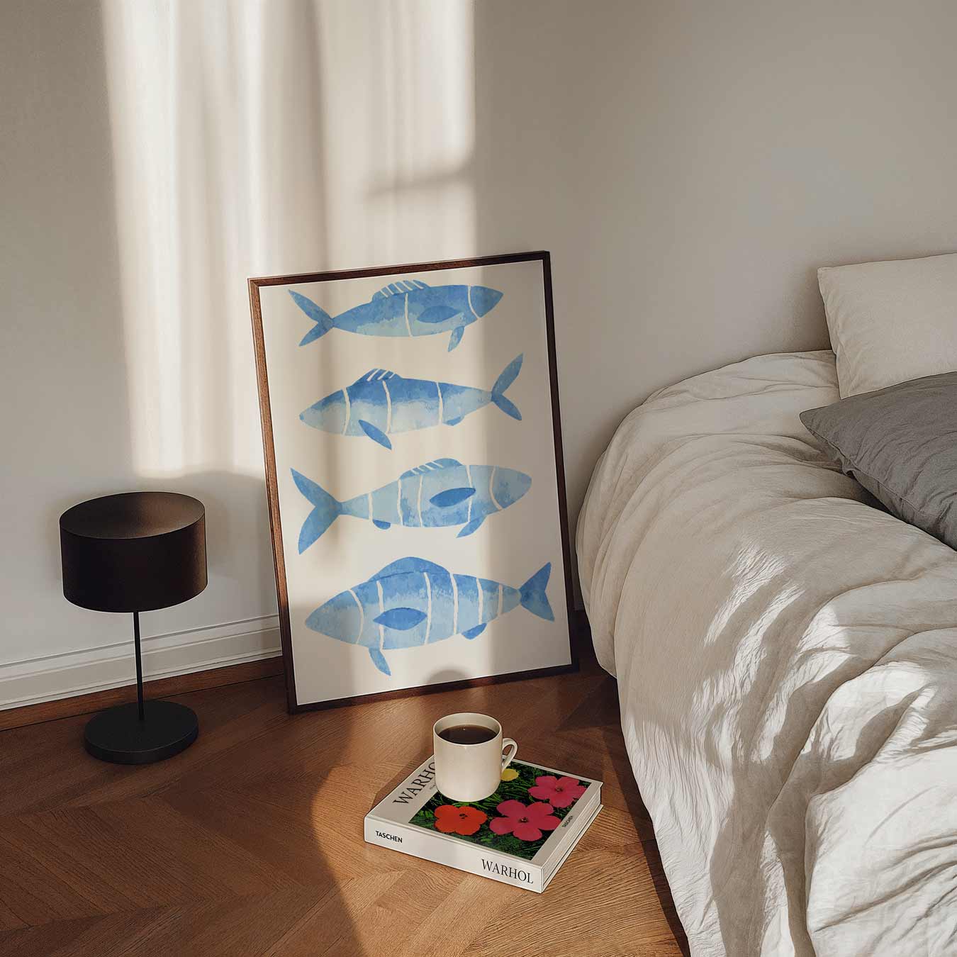 Oceanische Vis Aquarel Poster-WallArtistic