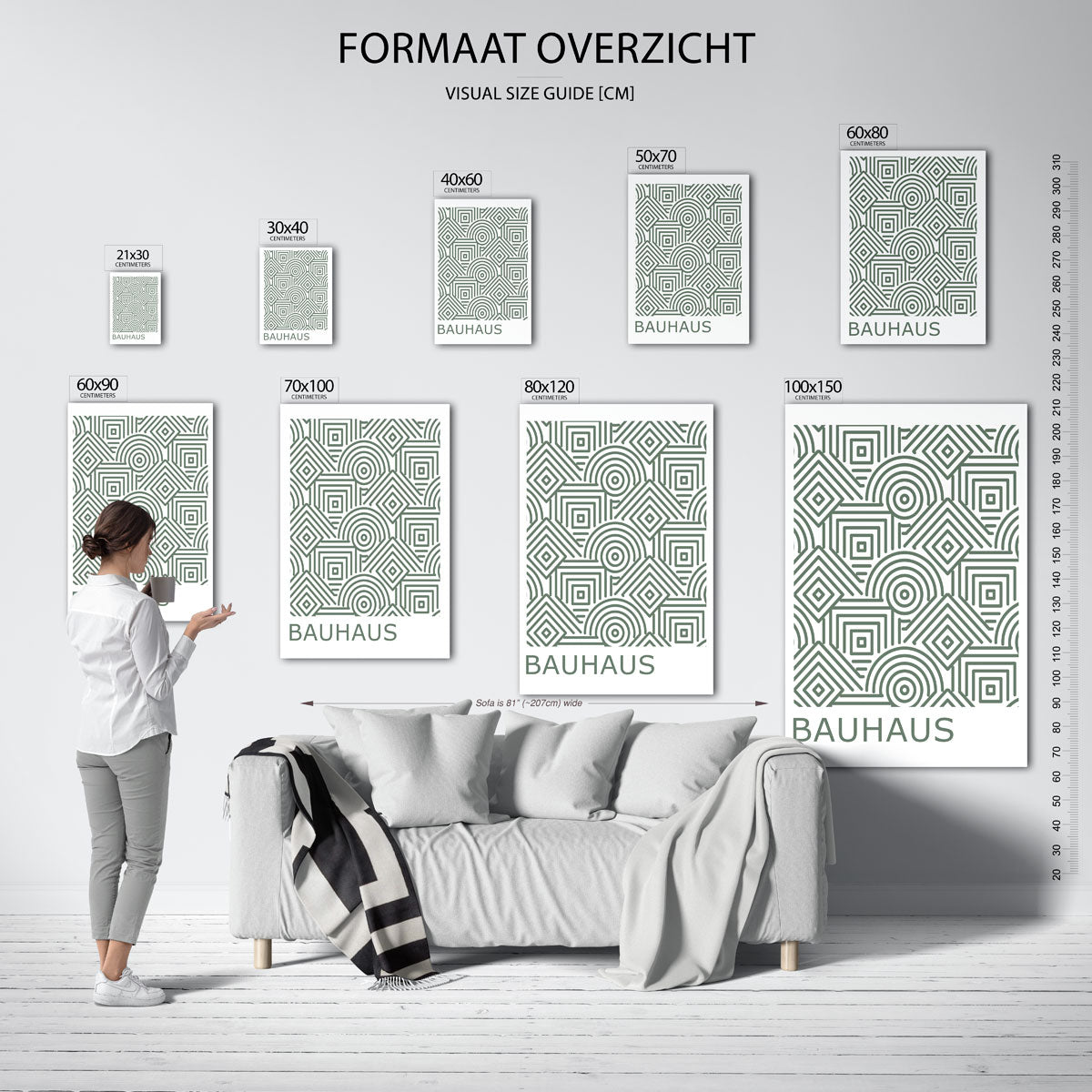 Lijnen en patronen Poster