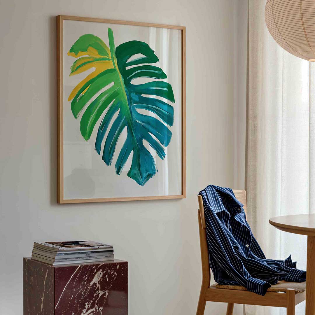 Gekleurde blad Poster