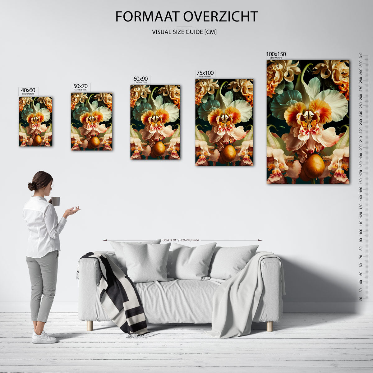 Florale fantasie Kunstwerk