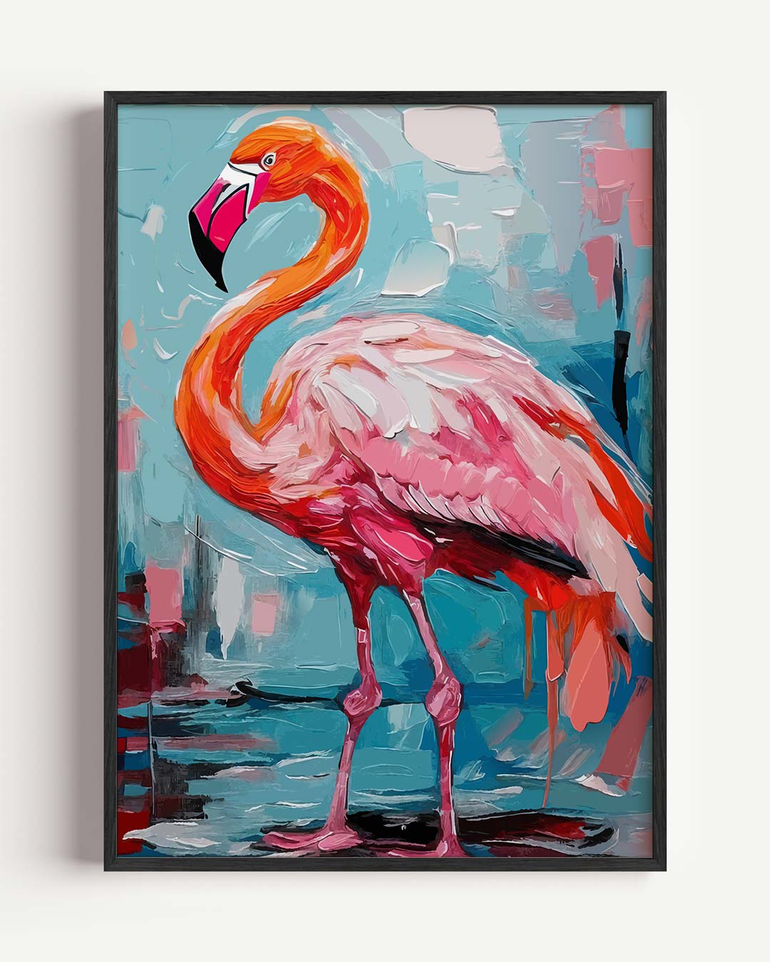 Flamingo Droomwereld Poster-WallArtistic