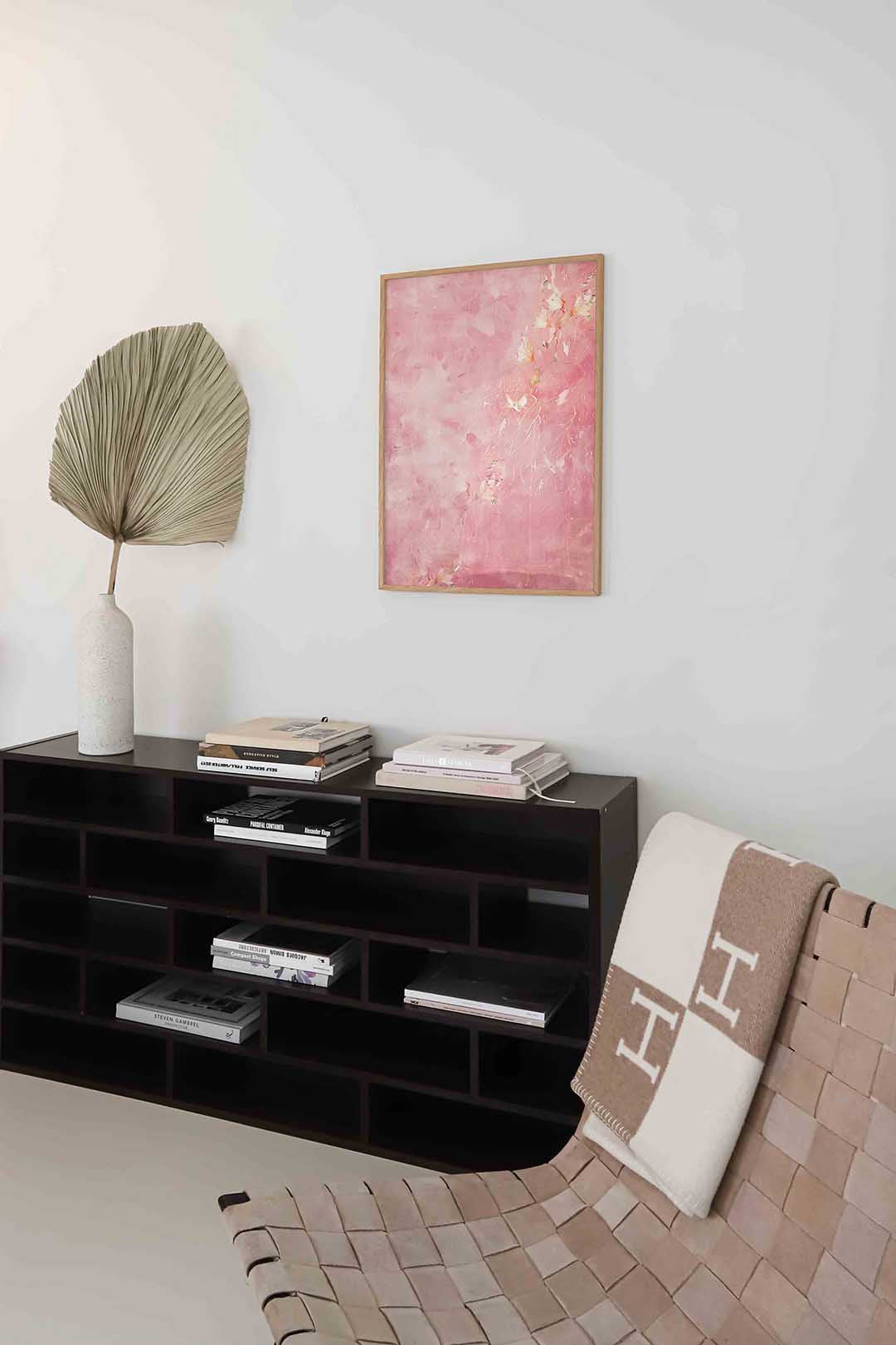 Bloemen op roze Poster