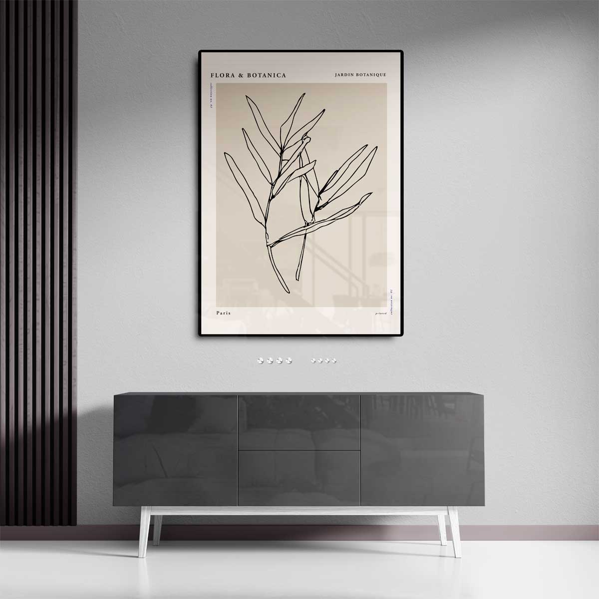 Botanische Schetswandeling Kunstwerk-canvas-dibond-plexiglas-wanddecoratie-WallArtistic