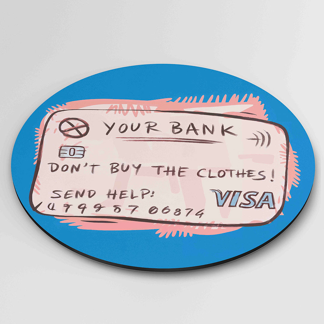 Creditcard illustratie Muurcirkel
