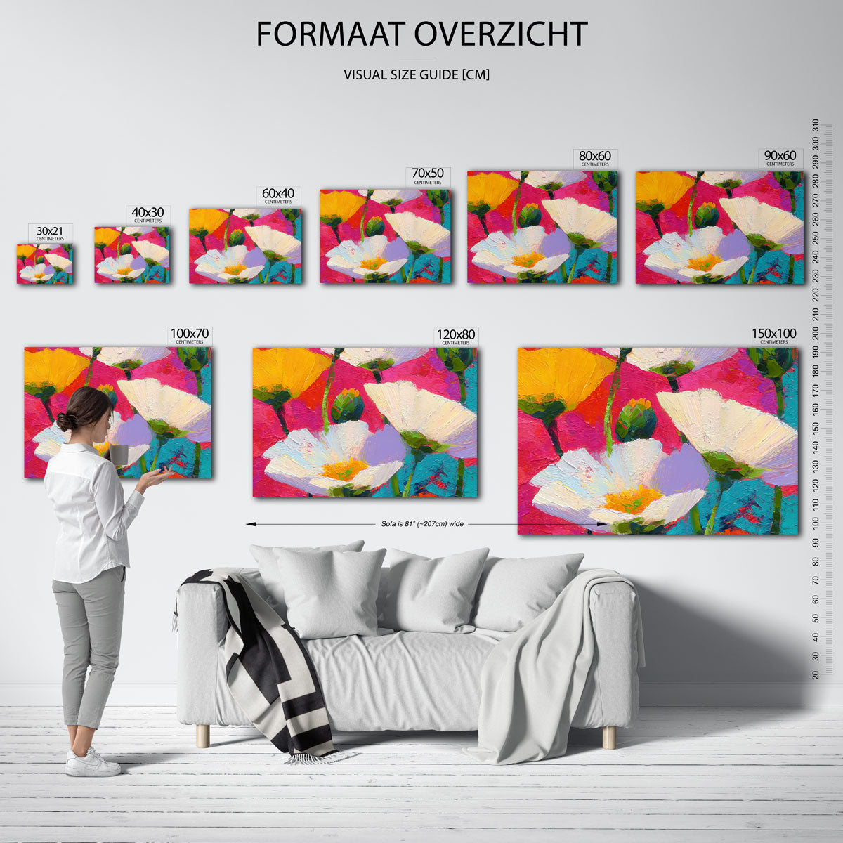 Bloemen in felle kleuren Poster