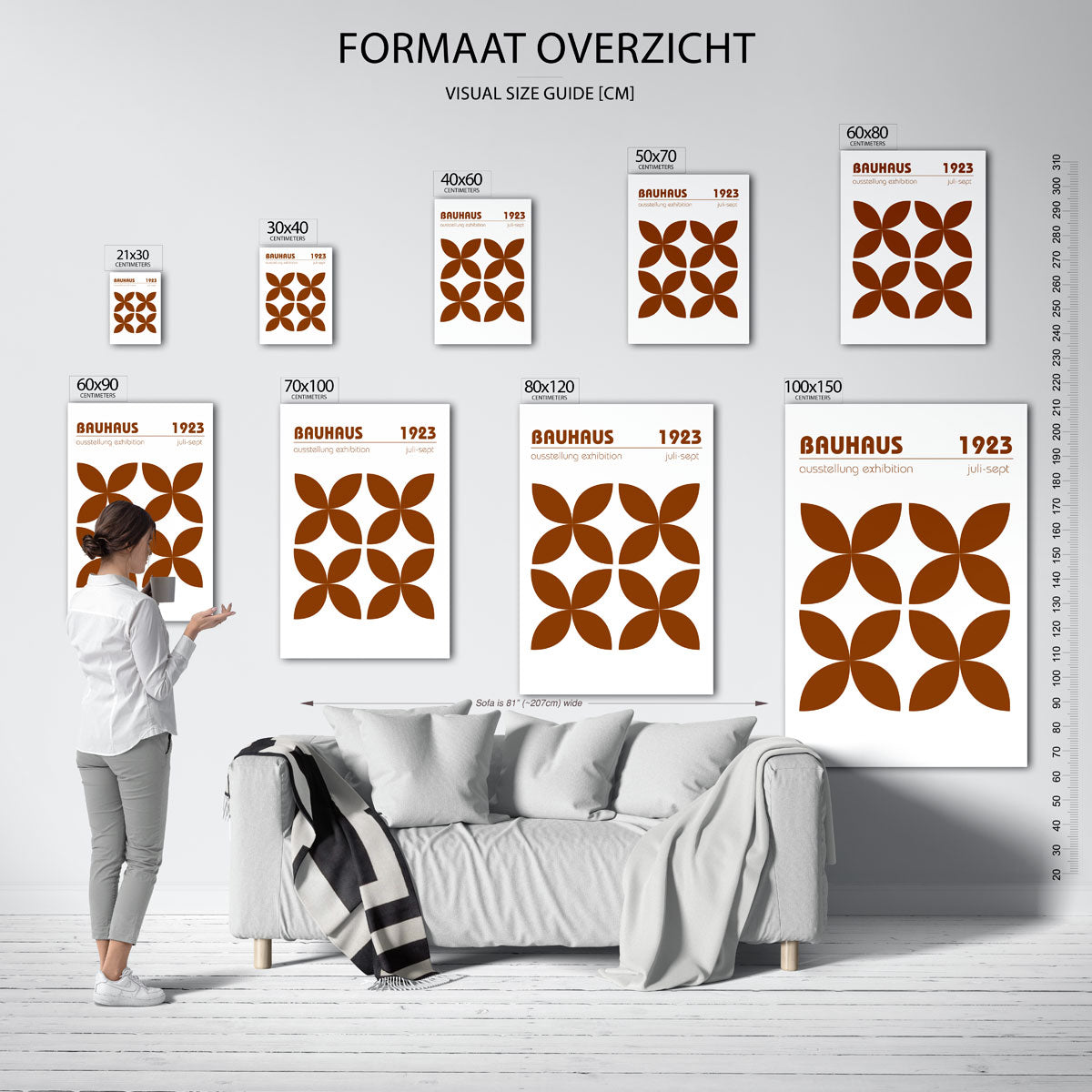 Vormritme en kleur Poster