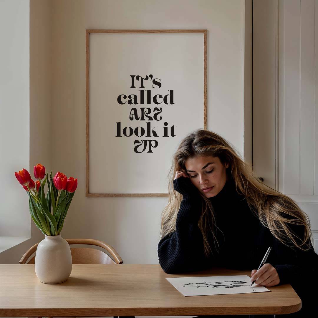 Inspirerende Typografie Poster-WallArtistic