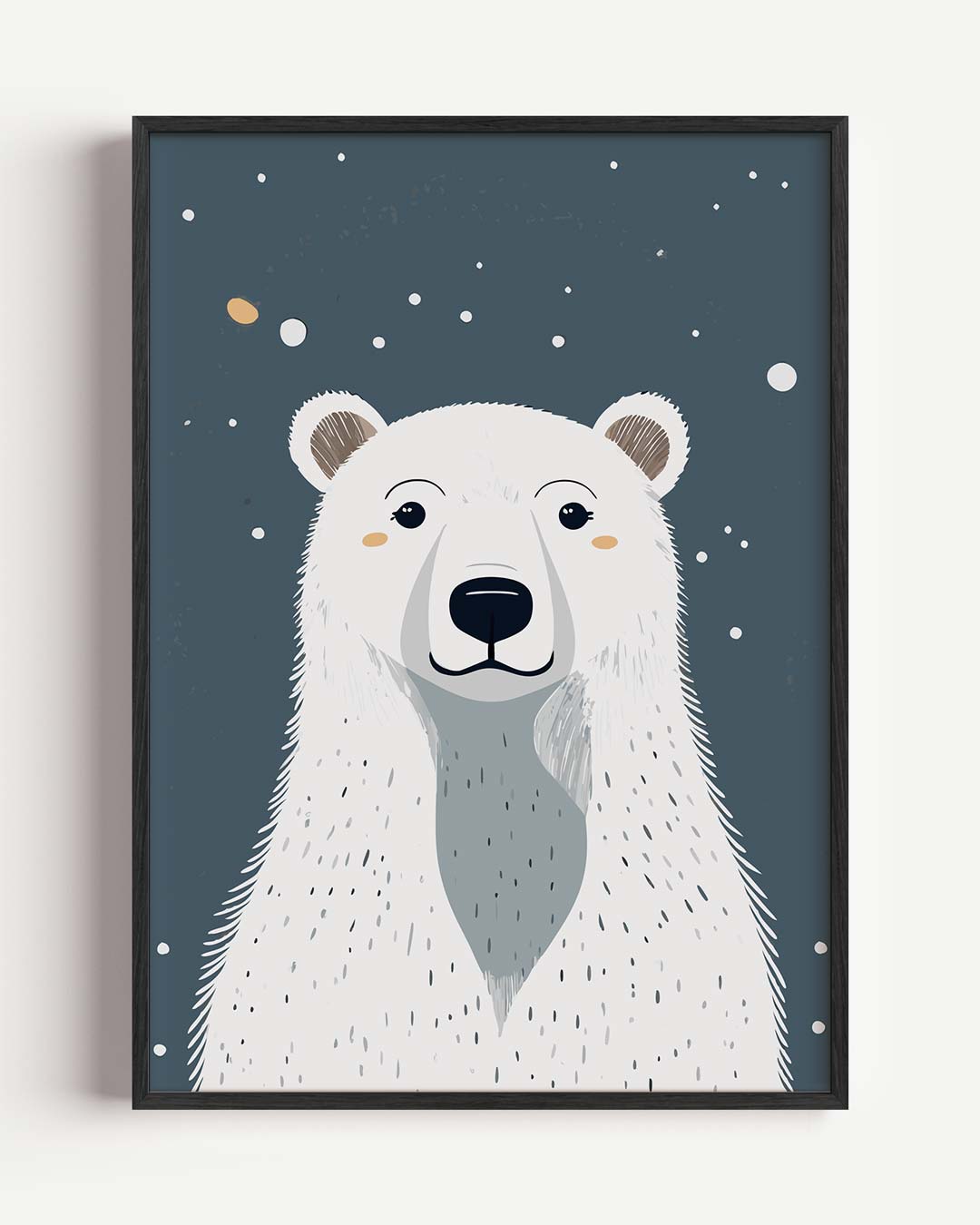 Schattige IJsbeer Illustratie Poster-WallArtistic