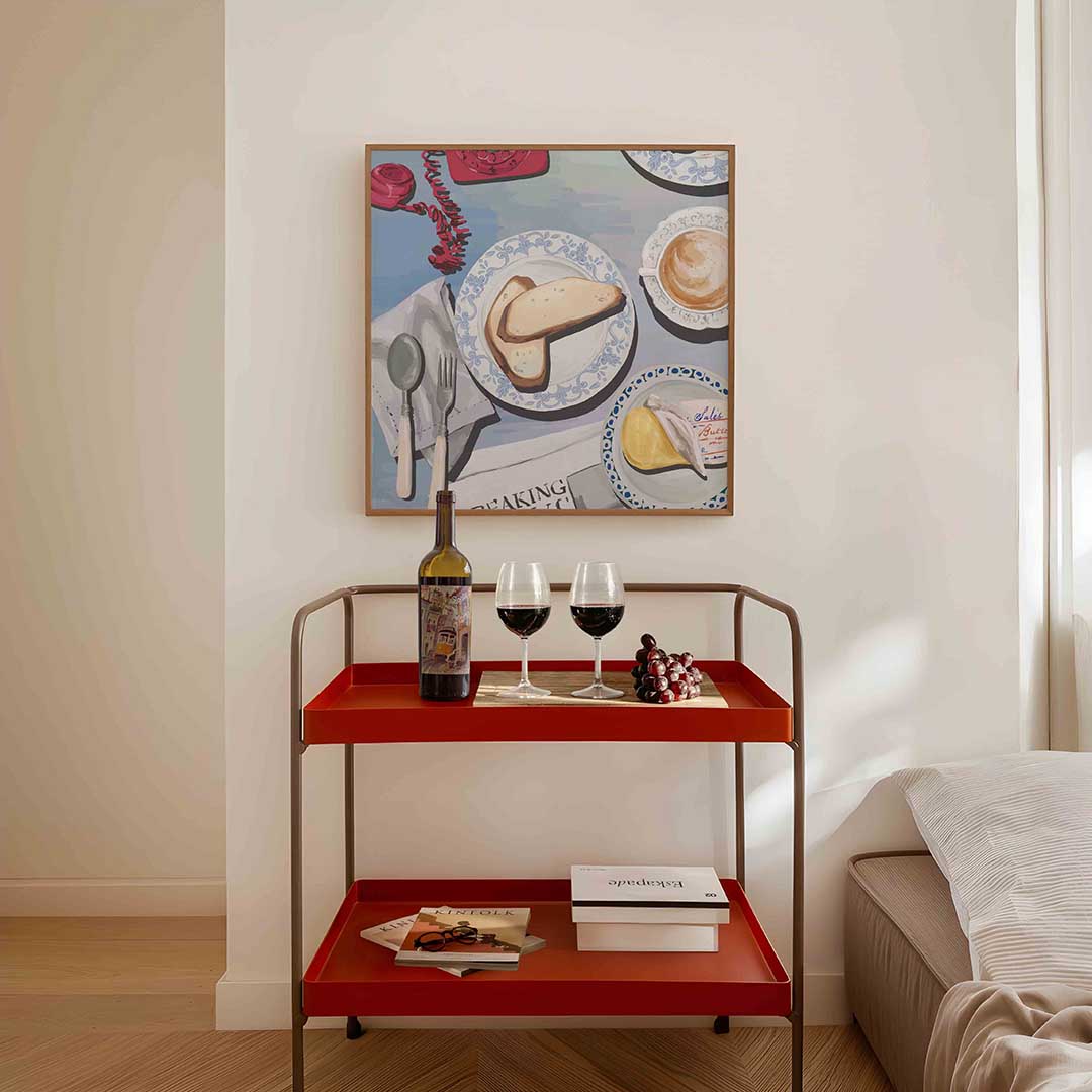 Ontbijt tafel Poster