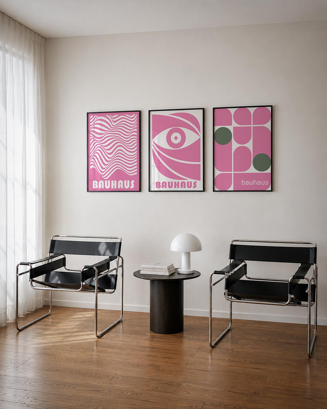 Golvend lijnenspel Posterset