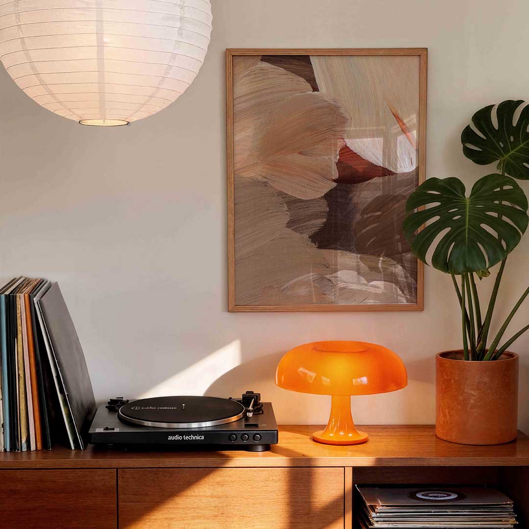 Abstracte penseelstreken Poster