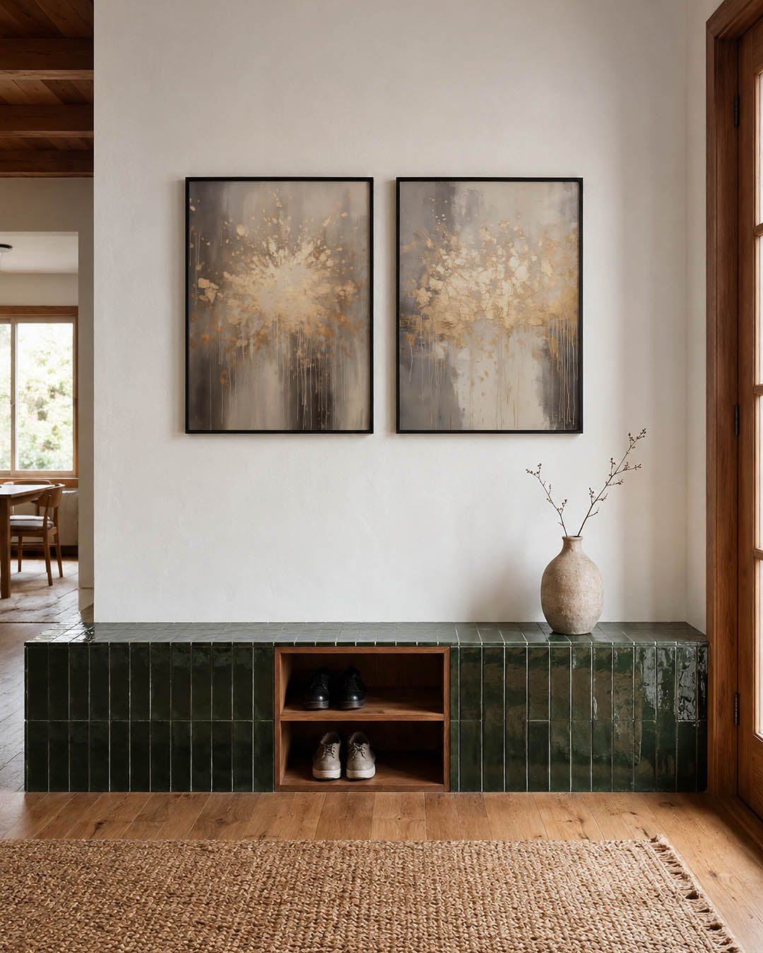 Gouden spatexplosie Posterset