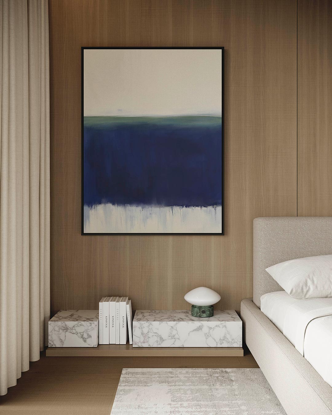 Horizontale kleurenlagen Kunstwerk
