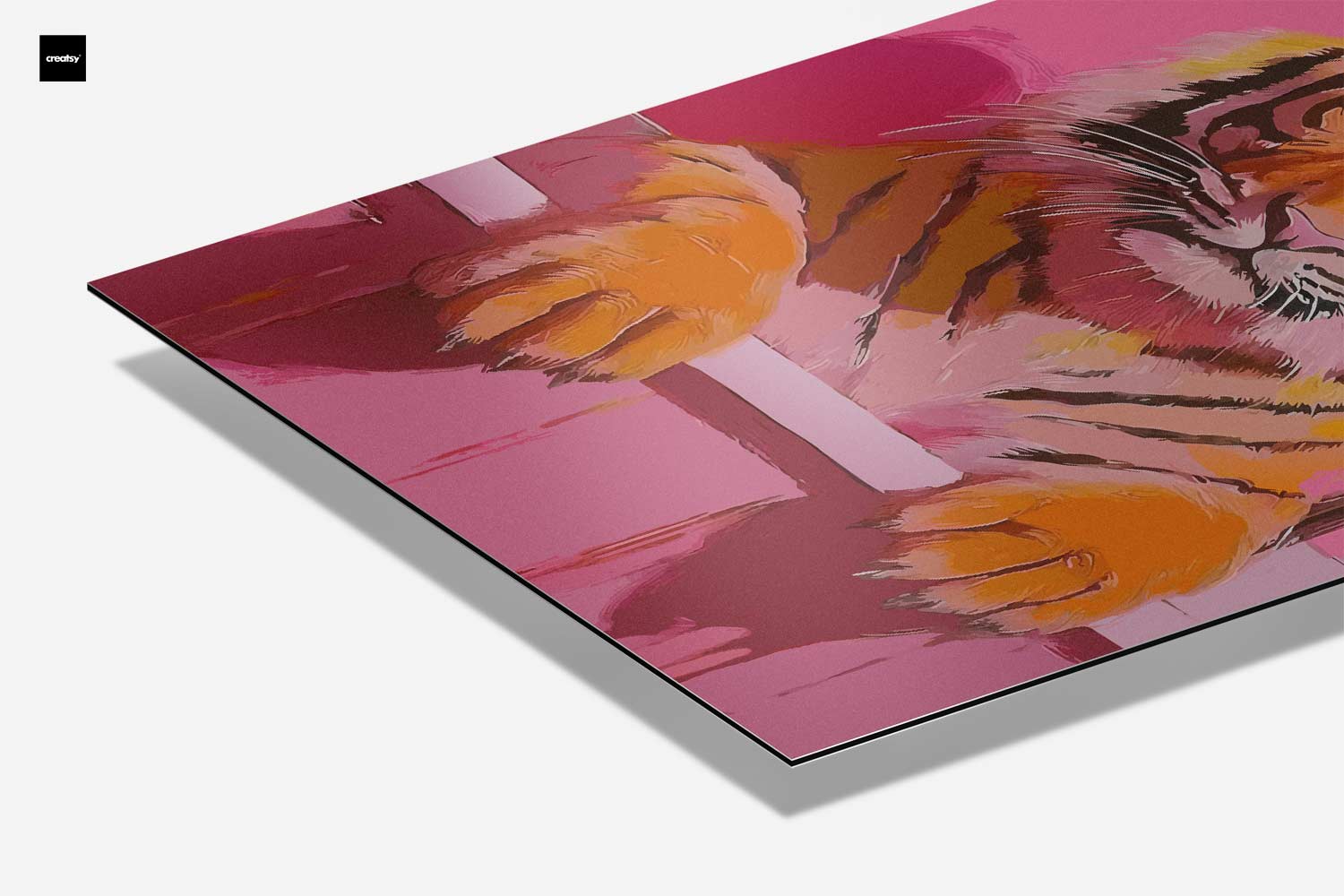 Kunstwerk „Tiger im Bad“