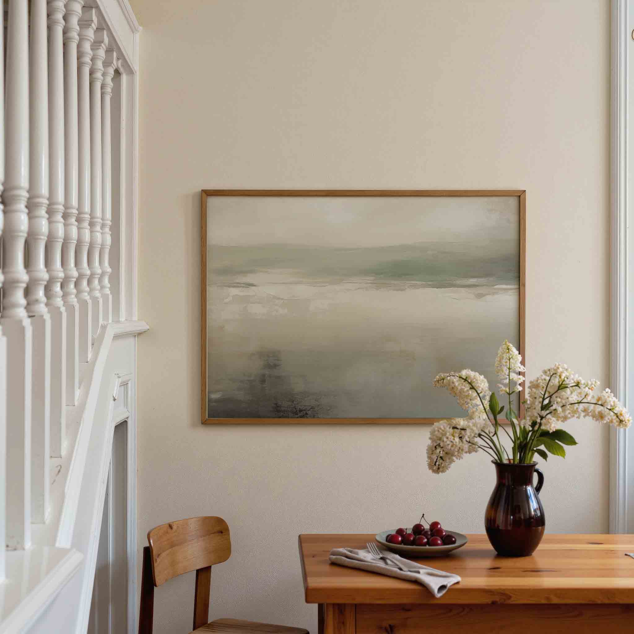Abstracte landschapsweergave Poster