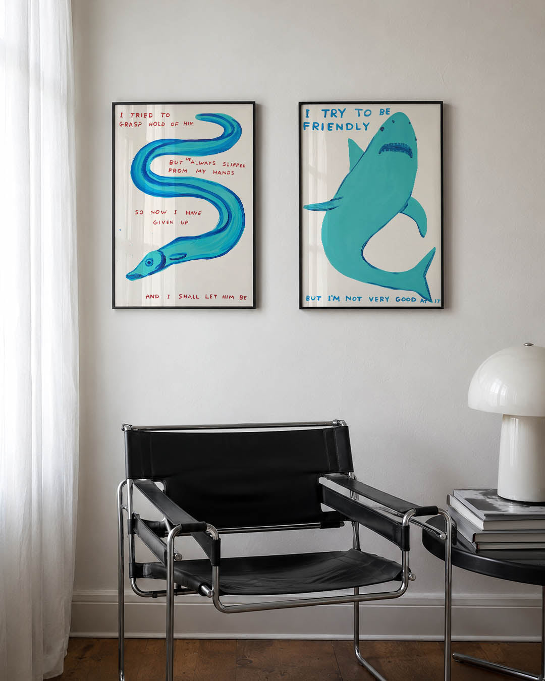 Kleurige kronkel Posterset