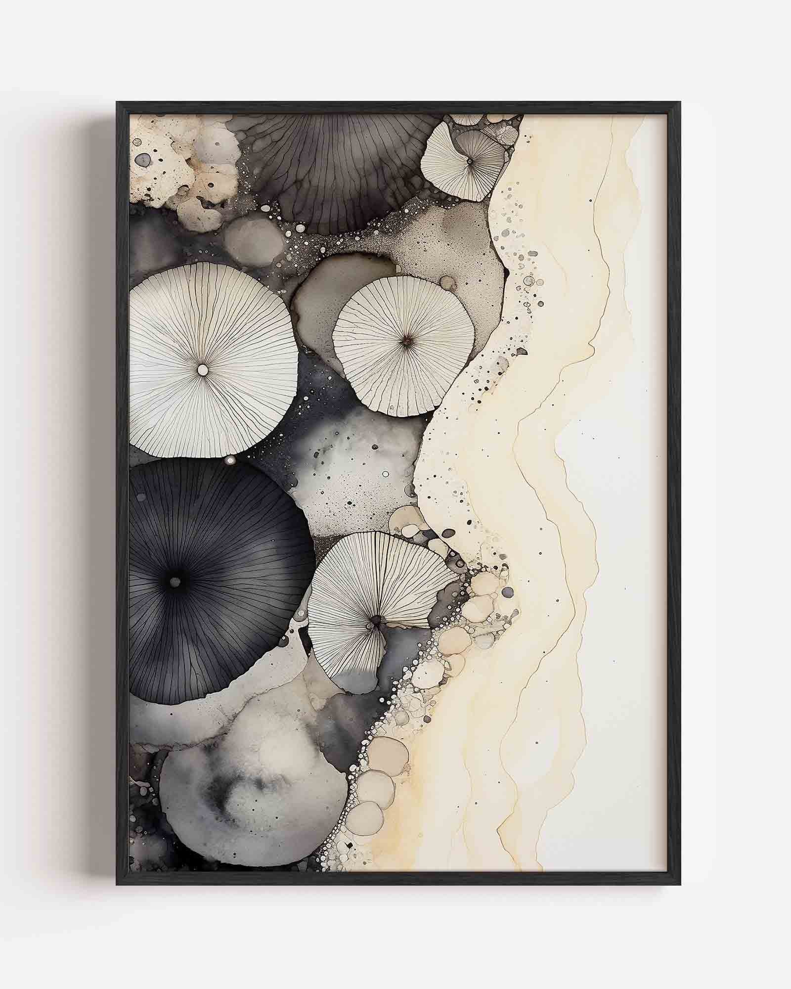 Abstracte cirkels en lijnen Poster