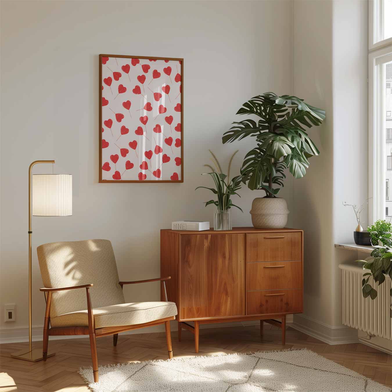Zoete Hartjes Poster-WallArtistic